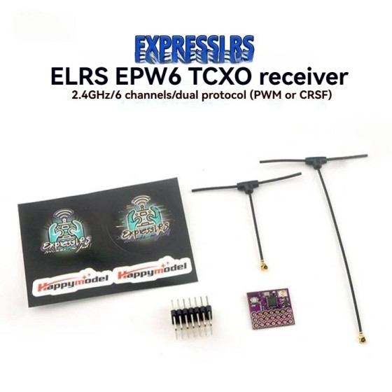 Hot Sales Happymodel ExpressLRS ELRS EPW6 TCXO 2.4GHz 6CH PWM Signal EPW5 Upgraded Suitable for RC Fixed-wing Quadcopter DIY